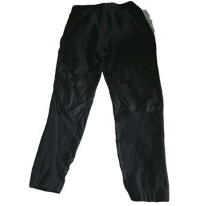 Adidas Originals Women's Black Jogger Pants Nylon Panel Elastic Waist 30 Inseam